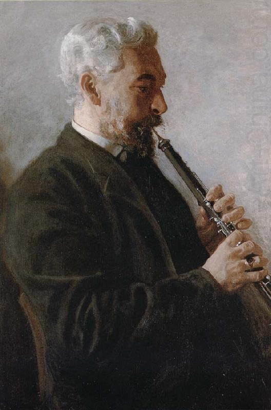 Thomas Eakins The Oboe player china oil painting image